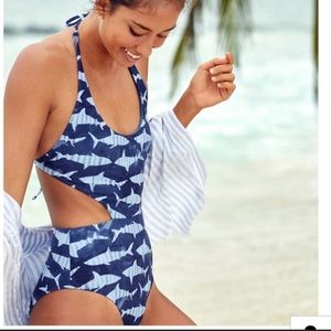 Aerie one piece shark bathing suit